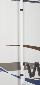 Carefree Centre Rafter With Ground Support, White