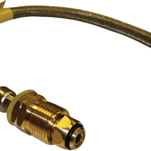 Gas Hose S/S Flexible - 8mm - 450mm long for Single Bottles
