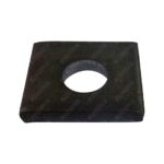 Trailer Axle Pad 40mm x 40mm x 8mm Thick black Steel Suit Square Axle