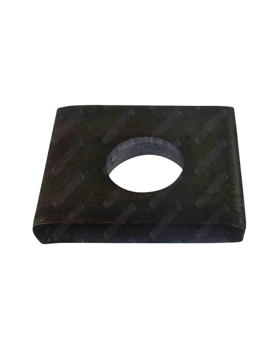 Trailer Axle Pad 40mm x 40mm x 8mm Thick black Steel Suit Square Axle