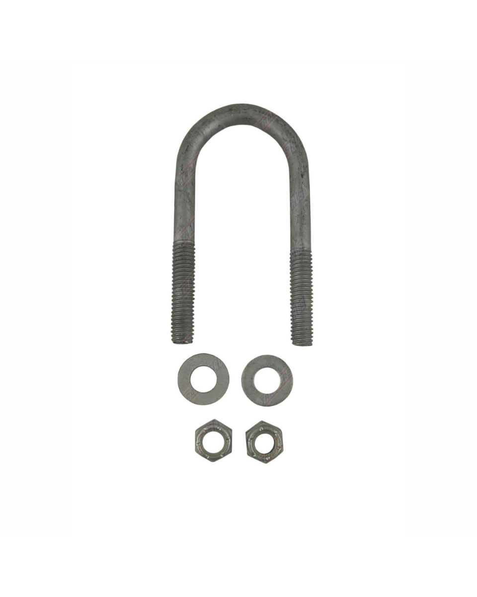 U-Bolt 50mm (2 Inch) Round x 125mm (4 1/2 Inch) Long with Nuts & Washers