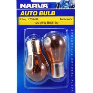 12V 21W BAU 15s Bulb Blister Pack (47384BL)