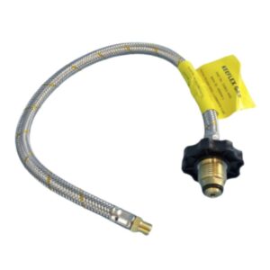 S/S Flexible Hose 450mm with H/Wheel for Double Bottle Kit