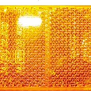 Coast Rectangular Screw Mount Reflector Amber