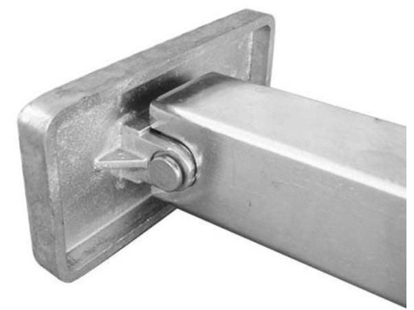 SMALL ADJUSTABLE LEG WITH ALUMINIUM FOOT - MANUTEC