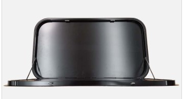 Coast RV Picnic Table Black 800mm x 450mm with Chrome Lock & Backing Plate