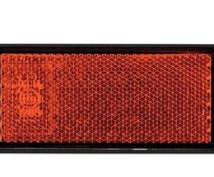 Reflector with Mounting Bracket - Amber 93mm x 35mm