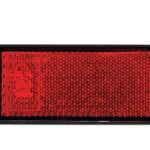 Reflector with Mounting Bracket - Red 93mm x 35mm