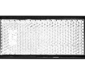 Reflector with Mounting Bracket - Clear 93mm x 35mm