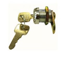 Camec Rotating Mini Door Lock Complete - Short Thread