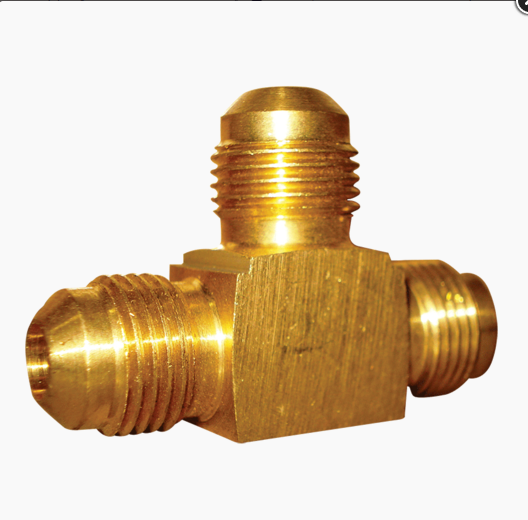 No 19 SAE Male 3-Way Tee Connector 3/8"