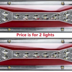 X2 LED Trailer Lights Tail Lamp Stop Brake Dynamic Indicator 12V Taillight Pair