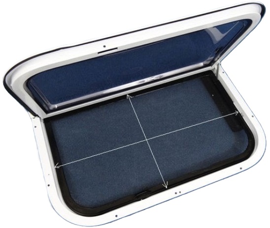 Round Bottom Corner Fly Screens, Suit 565mm (h) x 762mm (w) Window