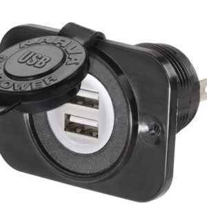 Dual USB Single Socket F/Mount