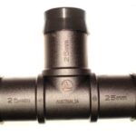 Plastic Barbed Tee 25mm