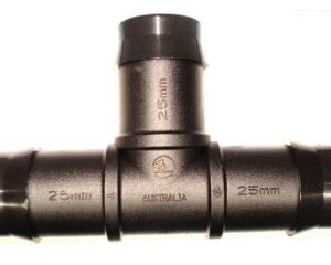 Plastic Barbed Tee 25mm