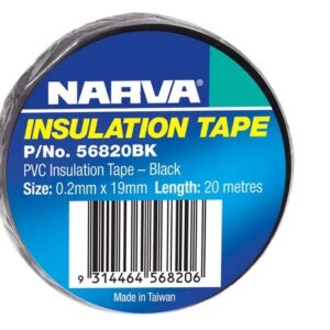 PVC Tape 20M Black .2mm x 19mm