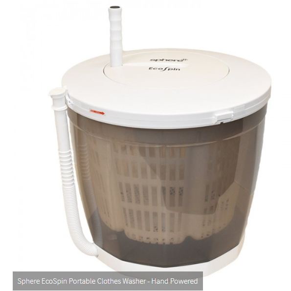 Sphere EcoSpin Portable Clothes Washer - Hand Powered
