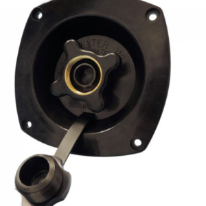 Shurflo Flush Mount 50PSI Water Pressure Regulator Black. 183-020-06