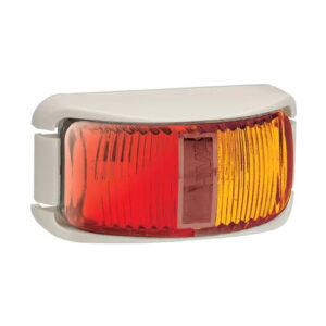 Narva 9-33 Volt Model 12 LED Side Marker Lamp (Red/Amber)with White housing