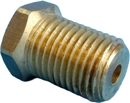 No 62 Gas Regulator Adaptor - Inverted Flare 1/4" Female x 1/4" NPTM