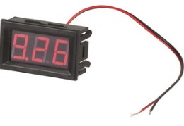 Self-Powered Red LED Voltmeter