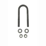 U-Bolt 45mm (1 3/4 Inch) Round x 140mm (5 1/2 Inch) Galvanised with Nuts & Washers