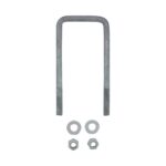 U-Bolt 75mm (3 Inch) Square x 175mm (7 Inch) Long with Nuts & Washers