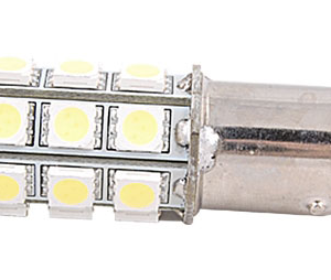 LED BA15D Double Contact Bulb, 250 Lumens, Parallel Pins, Cool White LEDs