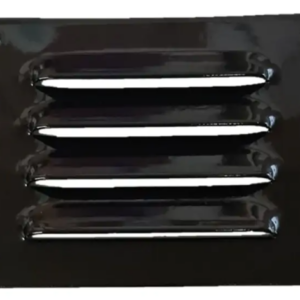 75 x 100 x 1.2MM Black Satin Vent