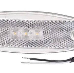 9-33 VOLT MODEL 17 LED FRONT END OUTLINE MARKER LAMP (WHITE)
