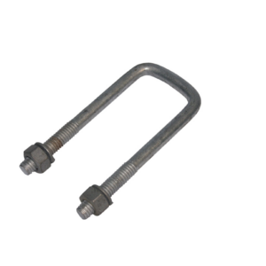 Square U-Bolt + Nuts & Washers - 45mm Square x 5.5" Galvanised 1/2"