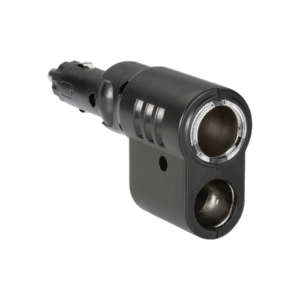 Narva Cigarette Lighter Plug with Adjustable Twin Accessory Sockets and Lighter Fixture