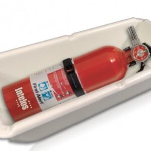 Fire Extinguisher Holder White 3mm ABS Plastic - Fire Extinguisher SOLD SEPARATELY