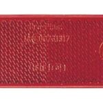 RED REFLECTOR W/FIXING HOLES