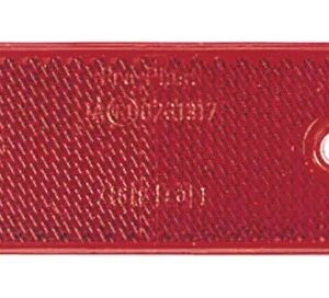 RED REFLECTOR W/FIXING HOLES