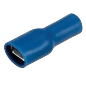 FEMALE BLDE F/INS BLUE 6.3MM