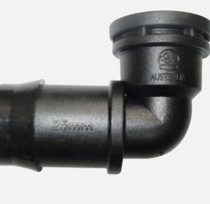 Threaded Elbow 25mm Barbed x 1/2" BSP Female