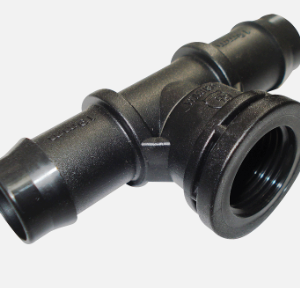 Threaded Tee 19mm Barbed x 1/2" BSP Female