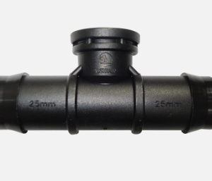 Threaded Tee 25mm Barbed x 1/2" BSP Female