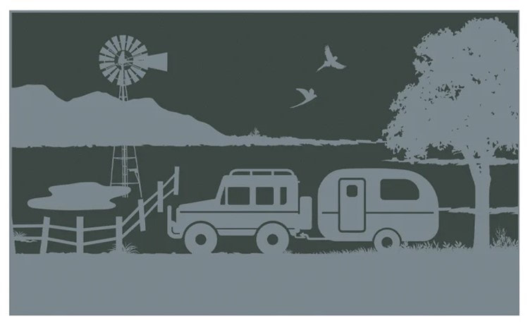 ACM Free Camping Mat (Grey/Charcoal)