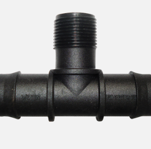 Threaded Tee 25mm Barbed x 3/4" BSP Male