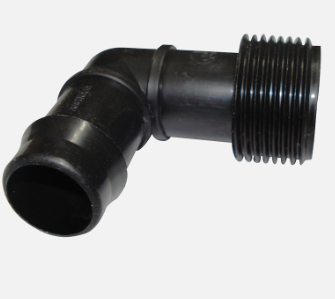 Threaded Elbow 19mm Barbed x 3/4" BSP Male