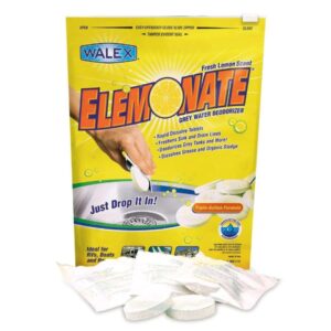 Walex Elemonate Grey Water Deodoriser - Lemon Scent - 5 Tablets