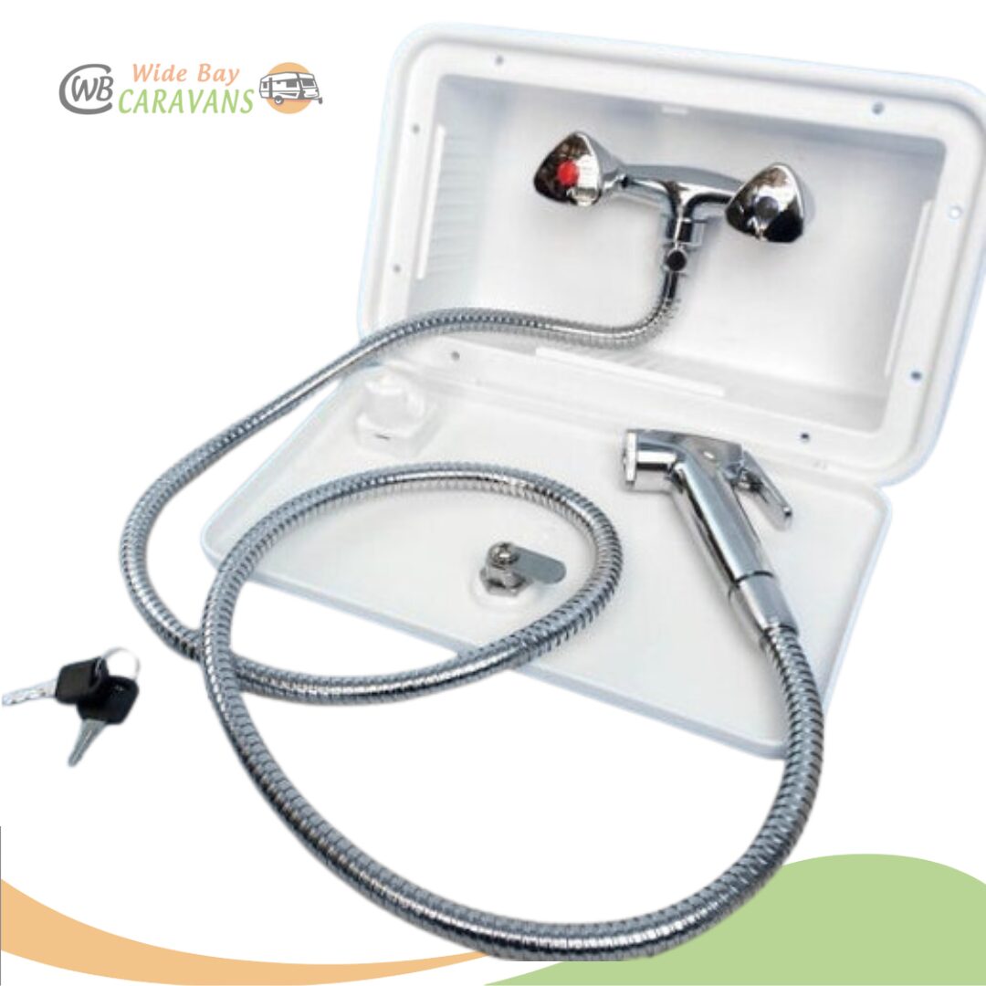 Premium External Recessed Shower Box - White