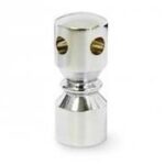 Tray Rail Pillar Corner - Chrome