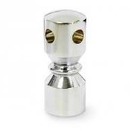 Tray Rail Pillar Corner - Chrome