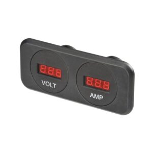 AMP/VOLT MTR TWIN SOCKET (81148BL)