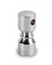 TRAY RAIL PILLAR THRU NICKEL PLATED SUIT 4MM RAIL CARAVAN