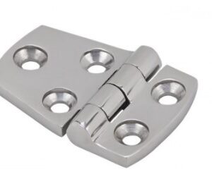 57mm X 38mm Stainless Steel Flat Hinge SS316